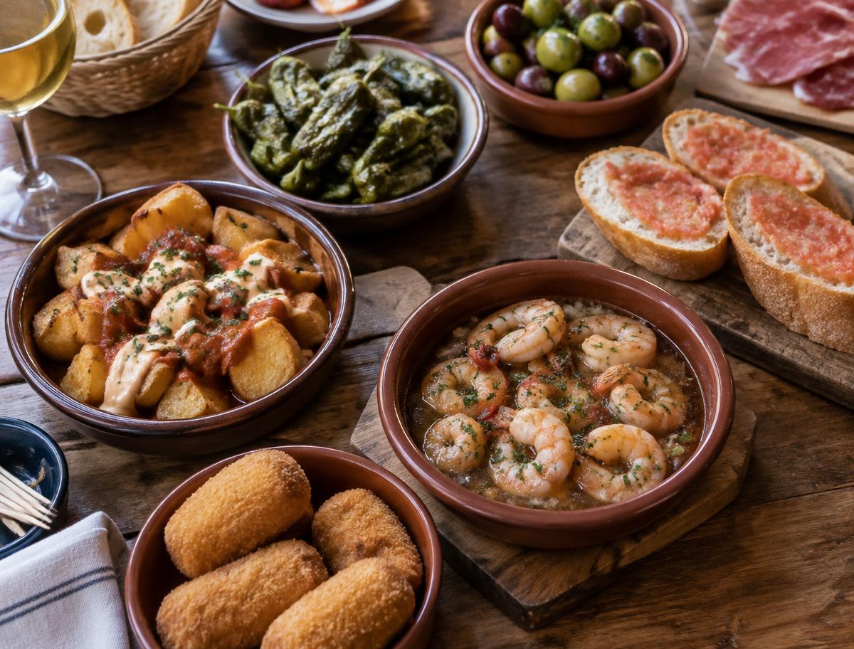 Assortiment de tapas espagnoles à partager